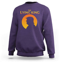The Lying King Silhouette Sunrise Political Satire Parody Graphic Sweatshirt