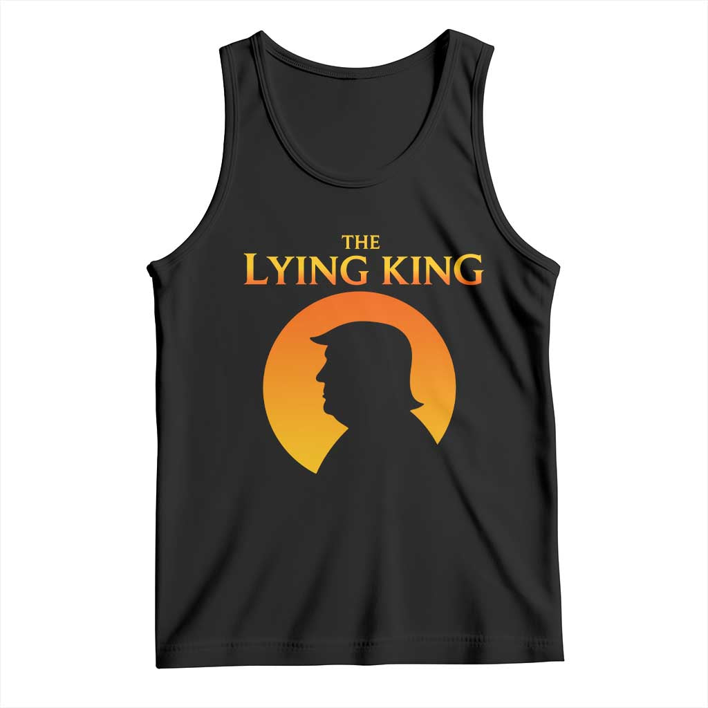 The Lying King Silhouette Sunrise Political Satire Parody Graphic Tank Top