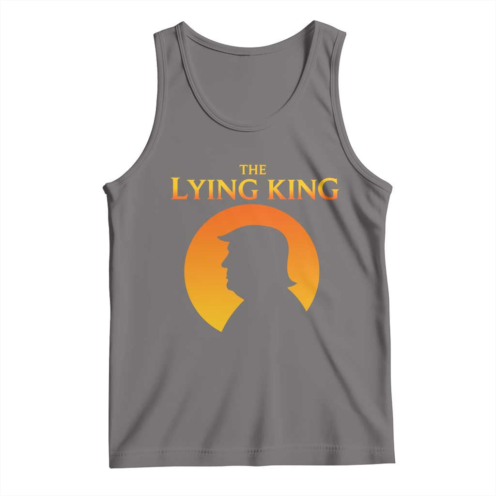 The Lying King Silhouette Sunrise Political Satire Parody Graphic Tank Top