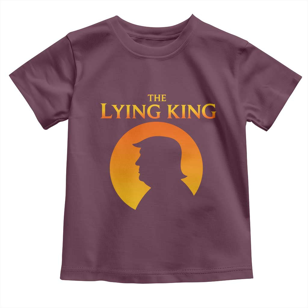 The Lying King Silhouette Sunrise Political Satire Parody Graphic Toddler T Shirt