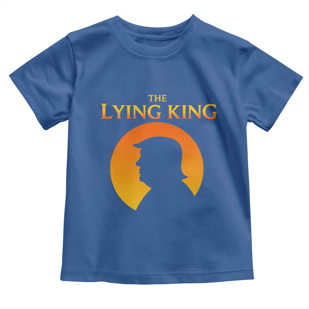 The Lying King Silhouette Sunrise Political Satire Parody Graphic Toddler T Shirt