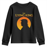 The Lying King Silhouette Sunrise Political Satire Parody Graphic Youth Sweatshirt