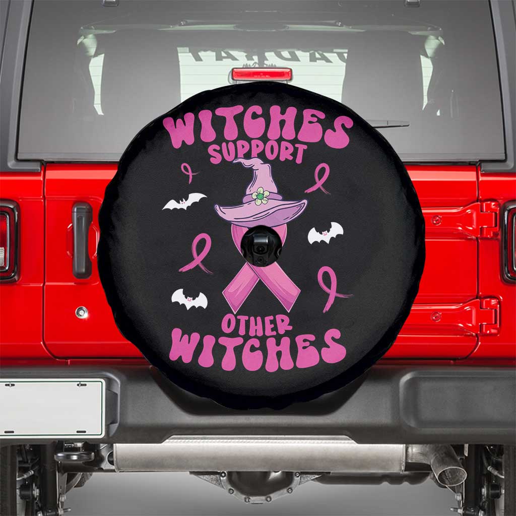 Witch Breast Cancer Warrior Spare Tire Cover Witches Support Other Witches Halloween Vibe