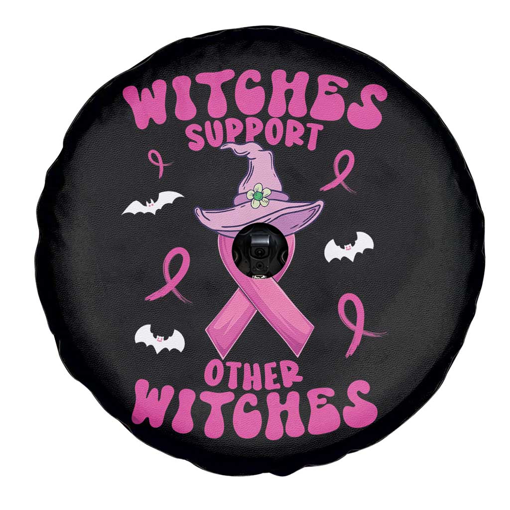 Witch Breast Cancer Warrior Spare Tire Cover Witches Support Other Witches Halloween Vibe