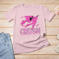 Breast Cancer Witch T Shirt Crush Breast Cancer Awareness Pink Ribbon Halloween Witch - Wonder Print Shop