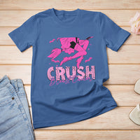 Breast Cancer Witch T Shirt Crush Breast Cancer Awareness Pink Ribbon Halloween Witch - Wonder Print Shop