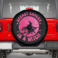 Breast Cancer Is A Witch Halloween Spare Tire Cover Pink Ribbon Support Squad