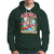 Aloha Hawaiian Christmas Mele Kalikimaka Tropical Xmas Surfing Santa Hoodie - Wonder Print Shop