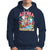 Aloha Hawaiian Christmas Mele Kalikimaka Tropical Xmas Surfing Santa Hoodie - Wonder Print Shop