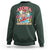 Aloha Hawaiian Christmas Mele Kalikimaka Tropical Xmas Surfing Santa Sweatshirt - Wonder Print Shop