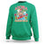 Aloha Hawaiian Christmas Mele Kalikimaka Tropical Xmas Surfing Santa Sweatshirt - Wonder Print Shop