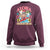 Aloha Hawaiian Christmas Mele Kalikimaka Tropical Xmas Surfing Santa Sweatshirt - Wonder Print Shop