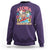 Aloha Hawaiian Christmas Mele Kalikimaka Tropical Xmas Surfing Santa Sweatshirt - Wonder Print Shop