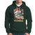 Mele Kalikimaka Hawaiian Christmas Tropical Xmas Surfing Skeleton Hoodie - Wonder Print Shop