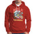 Mele Kalikimaka Hawaiian Christmas Tropical Xmas Surfing Skeleton Hoodie - Wonder Print Shop