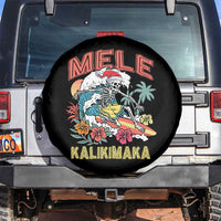 Hawaiian Christmas Surfing Skeleton Spare Tire Cover Mele Kalikimaka Tropical Xmas in Hawaii
