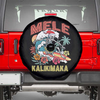 Hawaiian Christmas Surfing Skeleton Spare Tire Cover Mele Kalikimaka Tropical Xmas in Hawaii