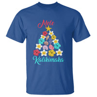 Tropical Island Hawaii Flowers Christmas Tree Mele Kalikimaka T Shirt - Wonder Print Shop