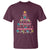 Cute Pink Flamingo Christmas Tree with Hibiscus Merry Xmas T Shirt - Wonder Print Shop