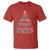 Cute Pink Flamingo Christmas Tree with Hibiscus Merry Xmas T Shirt - Wonder Print Shop