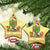 Merry Xmas In Arizona US State Funny Saguaro Cactus Christmas Tree Christmas Ornament - Wonder Print Shop