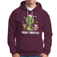 Merry Xmas In Arizona US State Funny Saguaro Cactus Christmas Tree Hoodie - Wonder Print Shop