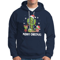 Merry Xmas In Arizona US State Funny Saguaro Cactus Christmas Tree Hoodie - Wonder Print Shop