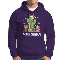 Merry Xmas In Arizona US State Funny Saguaro Cactus Christmas Tree Hoodie - Wonder Print Shop