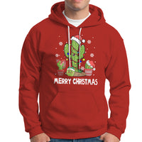 Merry Xmas In Arizona US State Funny Saguaro Cactus Christmas Tree Hoodie - Wonder Print Shop