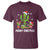 Merry Xmas In Arizona US State Funny Saguaro Cactus Christmas Tree T Shirt - Wonder Print Shop
