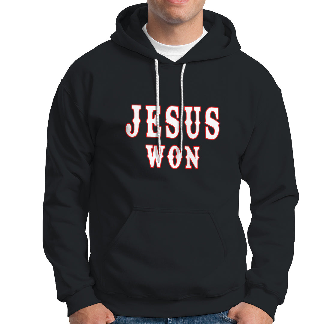 Christianity Religion Jesus Won Texas Hoodie - Wonder Print Shop