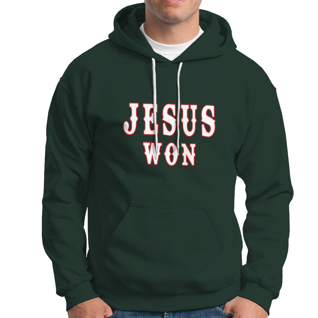 Christianity Religion Jesus Won Texas Hoodie - Wonder Print Shop