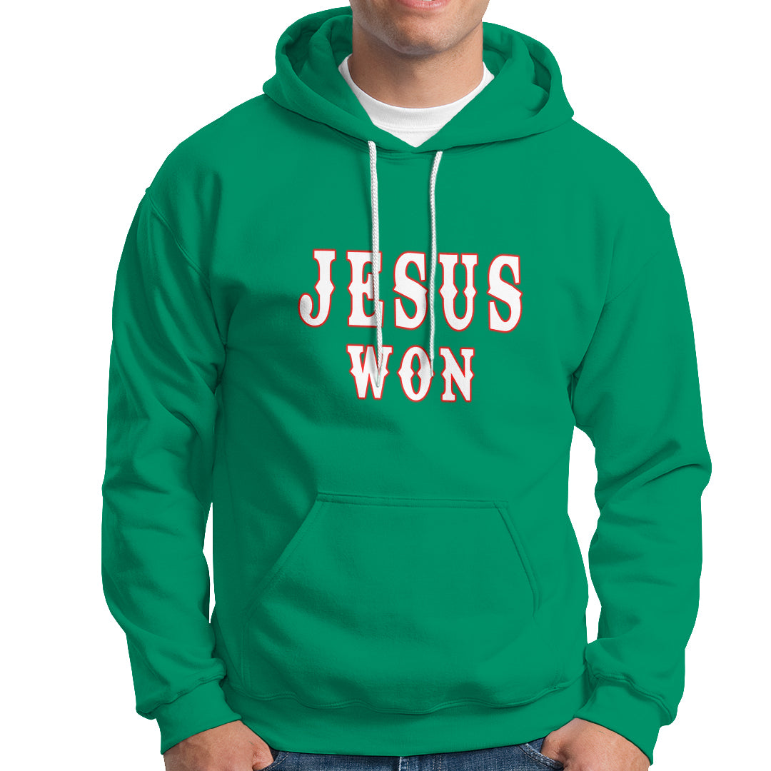 Christianity Religion Jesus Won Texas Hoodie - Wonder Print Shop