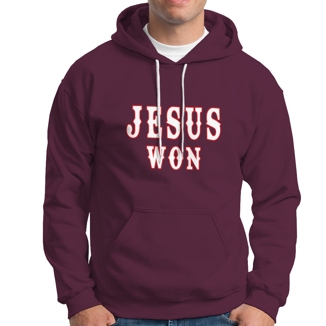 Christianity Religion Jesus Won Texas Hoodie - Wonder Print Shop