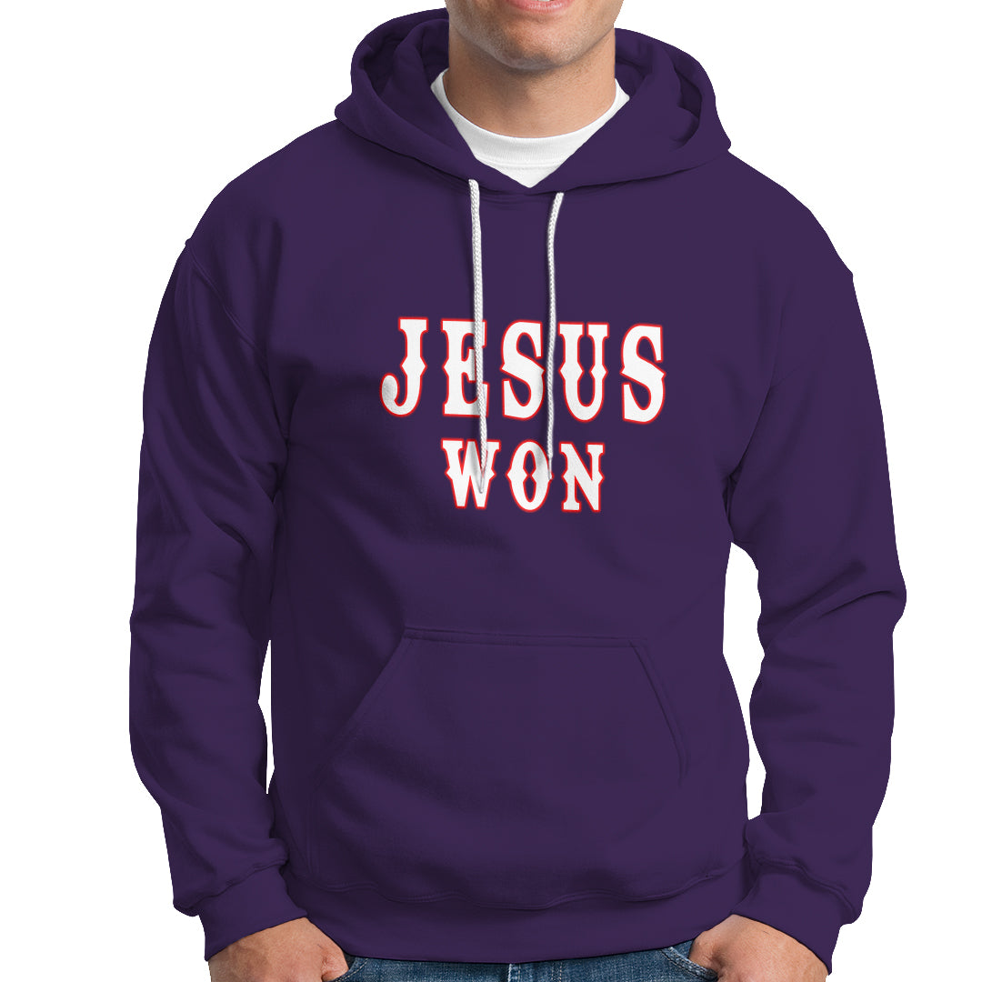 Christianity Religion Jesus Won Texas Hoodie - Wonder Print Shop