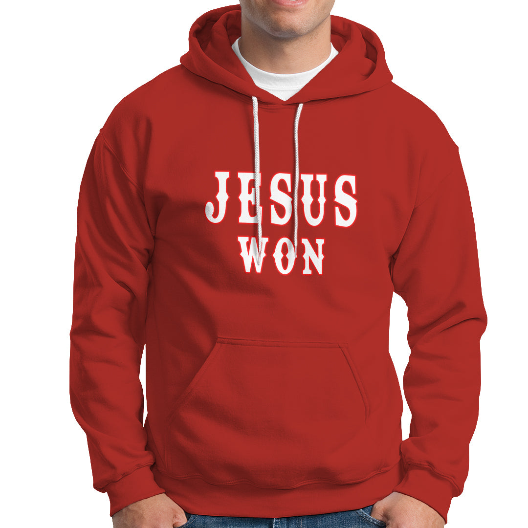 Christianity Religion Jesus Won Texas Hoodie - Wonder Print Shop