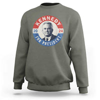 RFK Jr Kennedy 2024 Sweatshirt For President Vintage Button - Wonder Print Shop