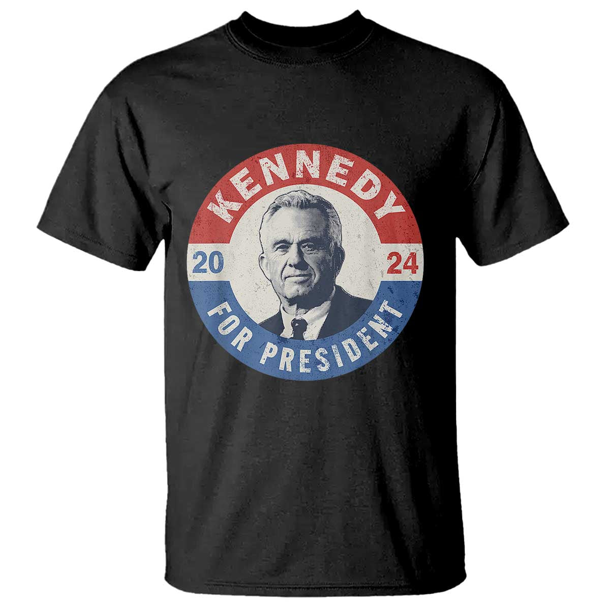 RFK Jr Kennedy 2024 T Shirt For President Vintage Button - Wonder Print Shop