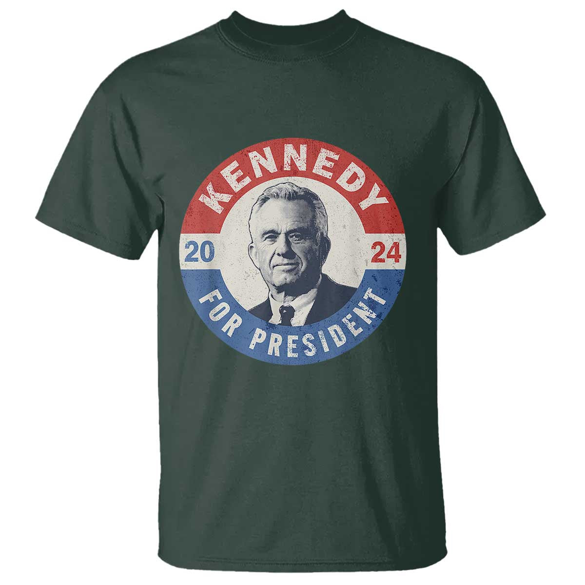 RFK Jr Kennedy 2024 T Shirt For President Vintage Button - Wonder Print Shop
