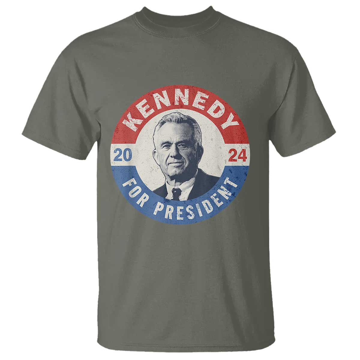 RFK Jr Kennedy 2024 T Shirt For President Vintage Button - Wonder Print Shop