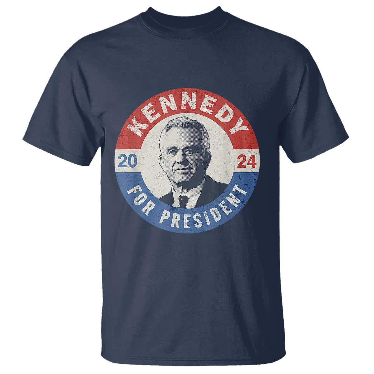 RFK Jr Kennedy 2024 T Shirt For President Vintage Button - Wonder Print Shop