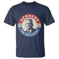 RFK Jr Kennedy 2024 T Shirt For President Vintage Button - Wonder Print Shop