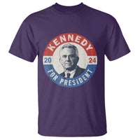 RFK Jr Kennedy 2024 T Shirt For President Vintage Button - Wonder Print Shop