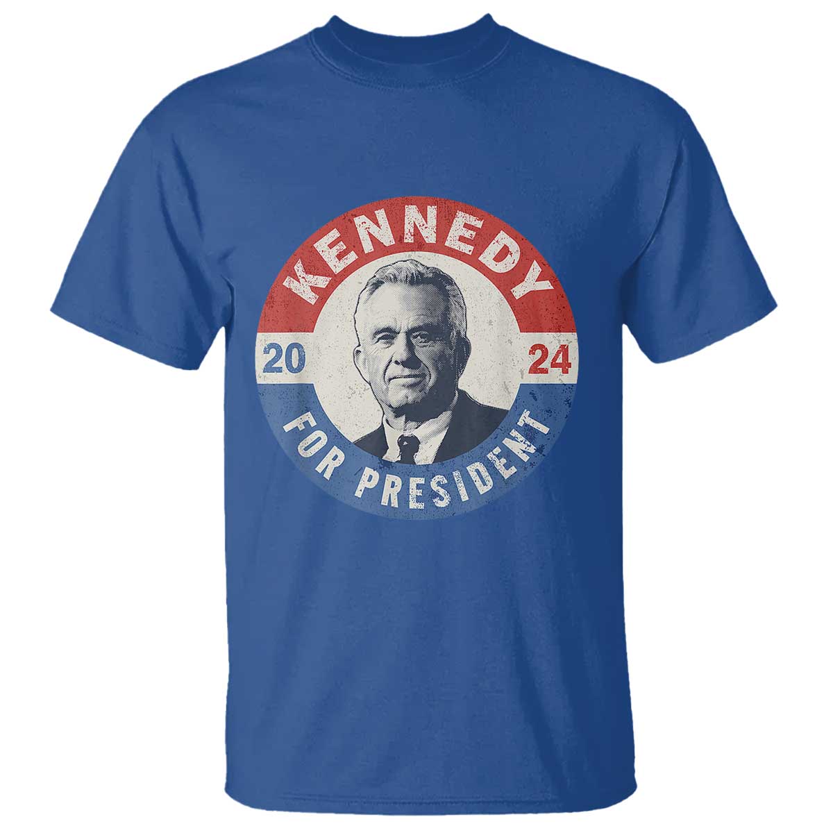 RFK Jr Kennedy 2024 T Shirt For President Vintage Button - Wonder Print Shop