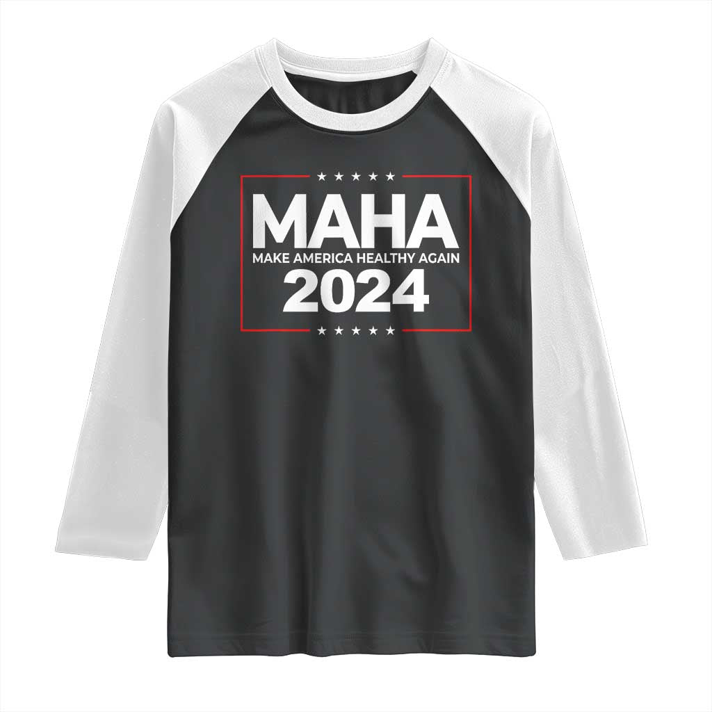 RFK Jr Kennedy 2024 Raglan Shirt MAHA Make America Healthy Again