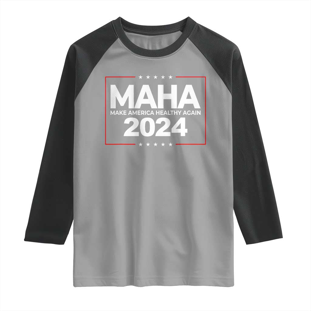 RFK Jr Kennedy 2024 Raglan Shirt MAHA Make America Healthy Again