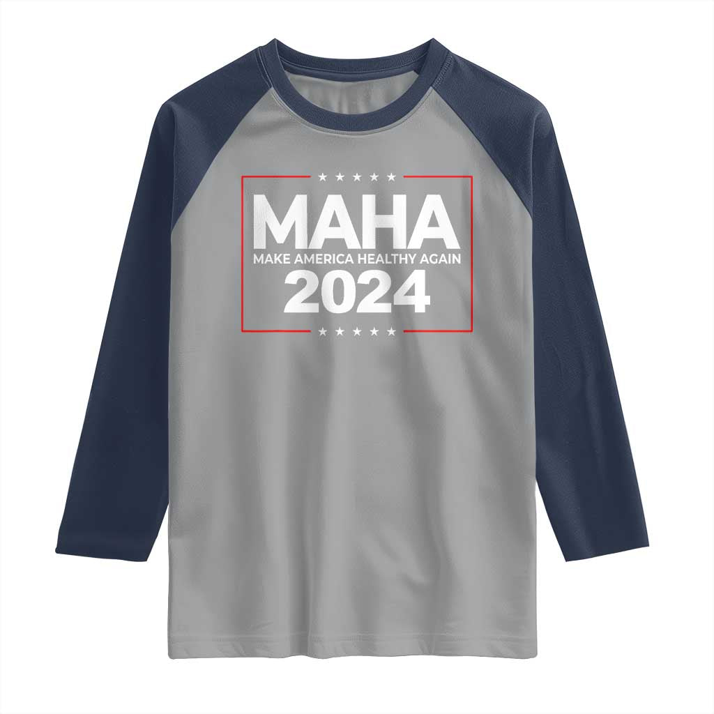 RFK Jr Kennedy 2024 Raglan Shirt MAHA Make America Healthy Again
