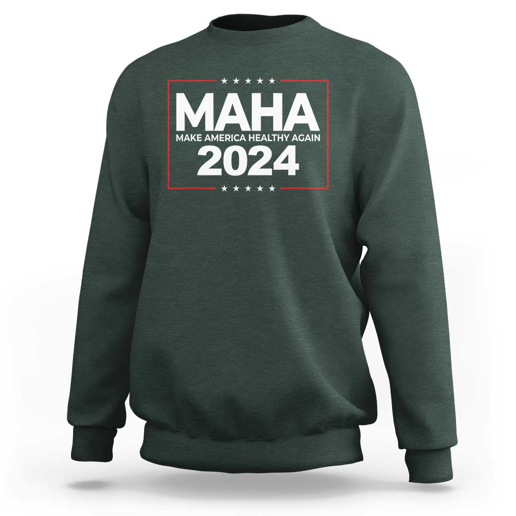 RFK Jr Kennedy 2024 Sweatshirt MAHA Make America Healthy Again - Wonder Print Shop