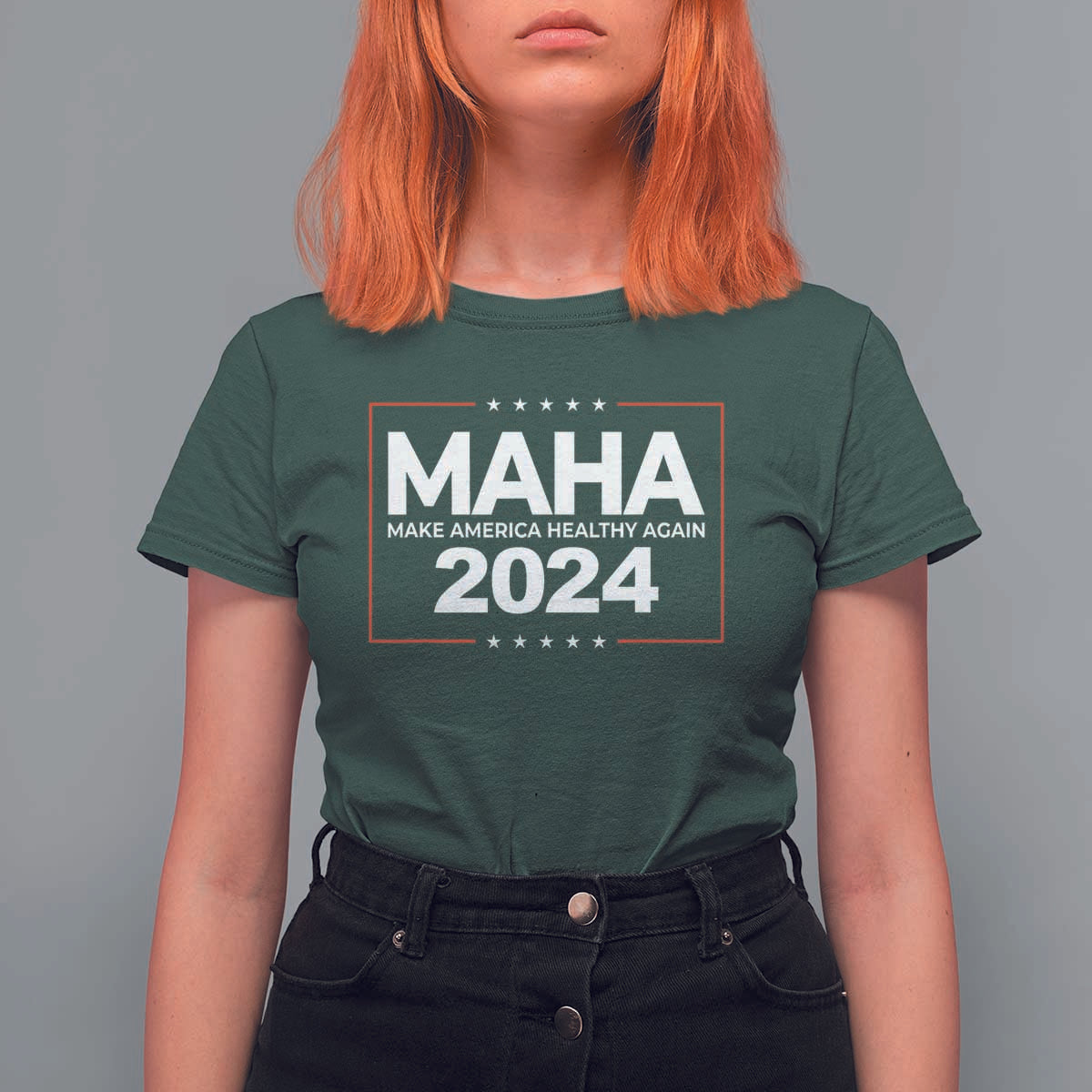 RFK Jr Kennedy 2024 T Shirt For Women MAHA Make America Healthy Again - Wonder Print Shop