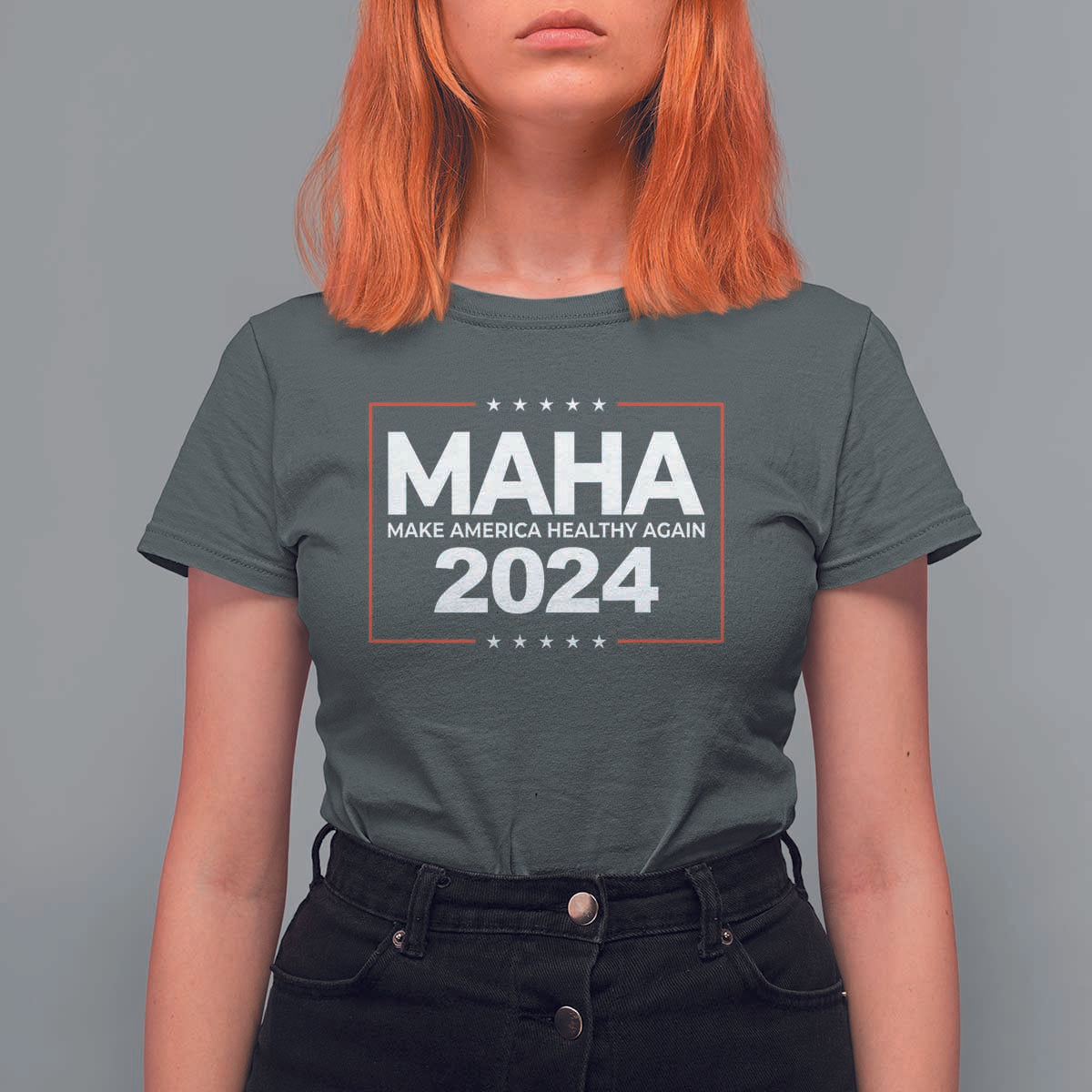 RFK Jr Kennedy 2024 T Shirt For Women MAHA Make America Healthy Again - Wonder Print Shop